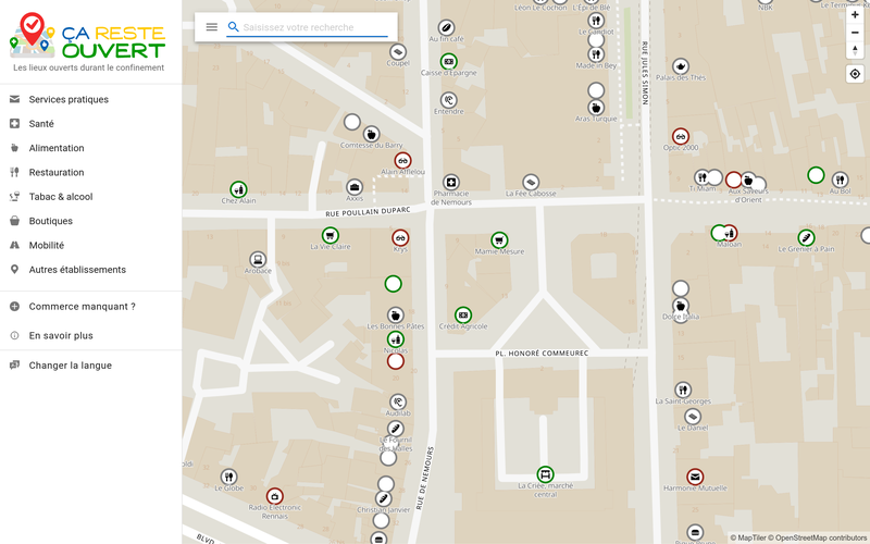 Site web Ça reste ouvert