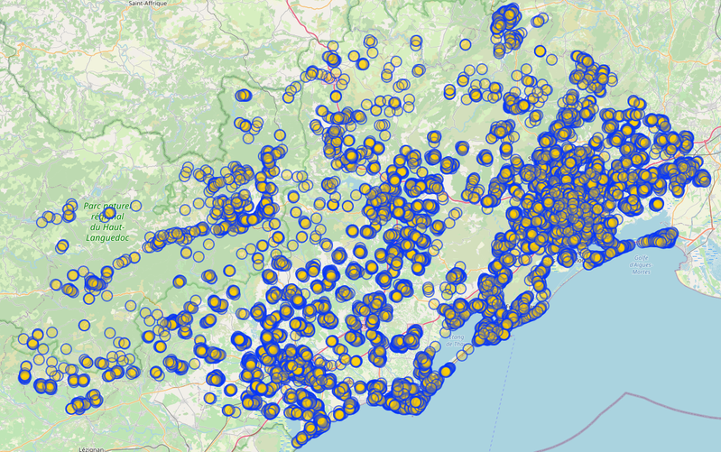 OpenStreetMap - Intégration des points d'eau incendie de l'Hérault
