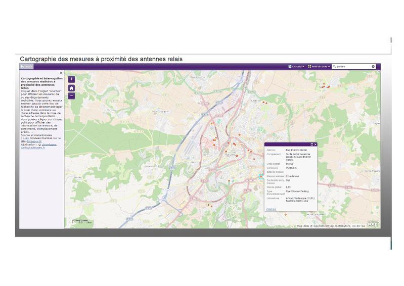 Consultation des mesures des ondes électromagnétiques
