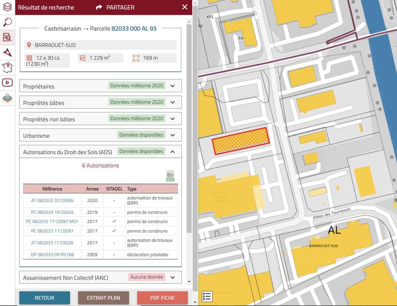 Retrouvez dans le SIG Mon Territoire Carto ou en API les données d'autorisation d'urbanisme SITADEL