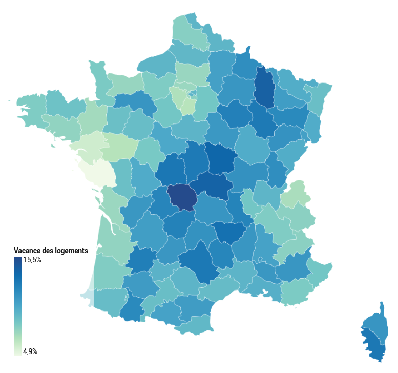 Quel est le taux de vacance immobilière dans votre commune ?
