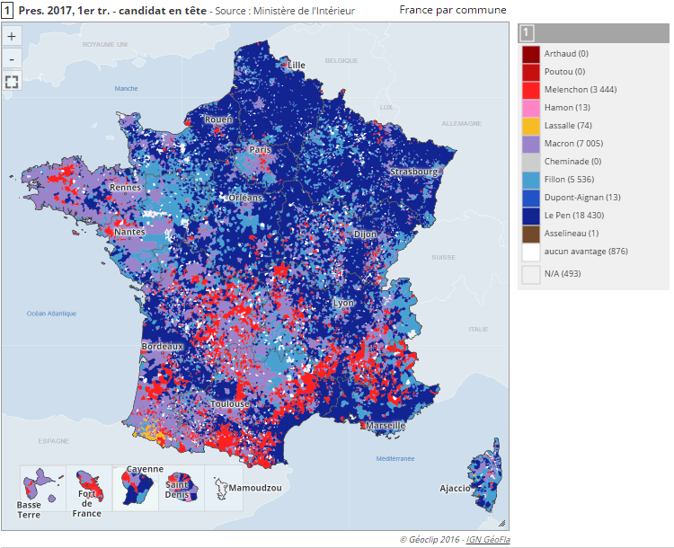 La puissance de la cartographie pour illustrer les résultats électoraux