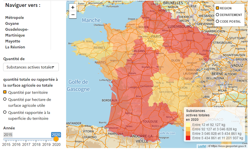 Dataviz - Les produits phytosanitaires en France (mise à jour 2024)