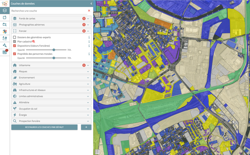 Croisez les friches avec les autres données du foncier grâce à nos SIG