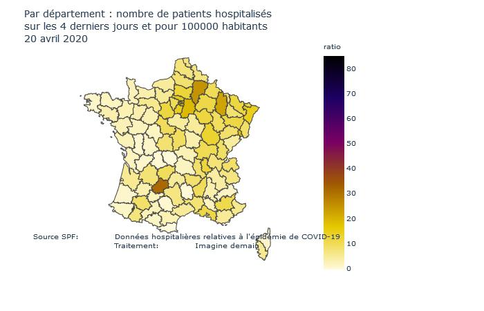 Au 20 avril la contagion au COVID19 en nette baisse, mais les derniers chiffres du Lot, de l'Aisne et de la Meuse questionnent