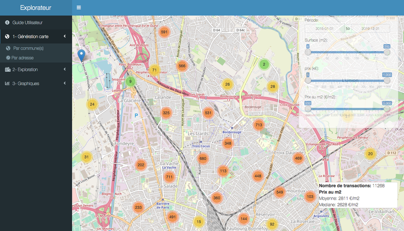 Explorateur immobilier “open-data” - France Entière