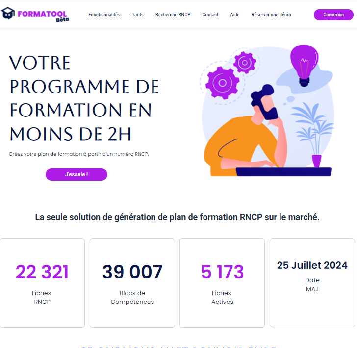 Programmes de formation assistés par IA