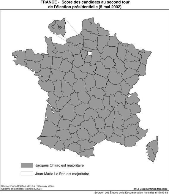 Élection présidentielle de 2002 : résultats du second tour