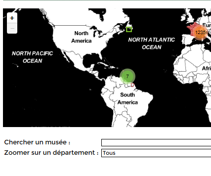 Localisation des musées