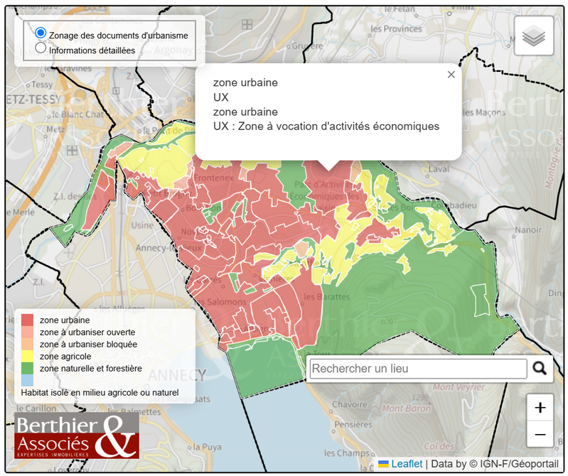 Cartographie des réglementations locales d'urbanisme