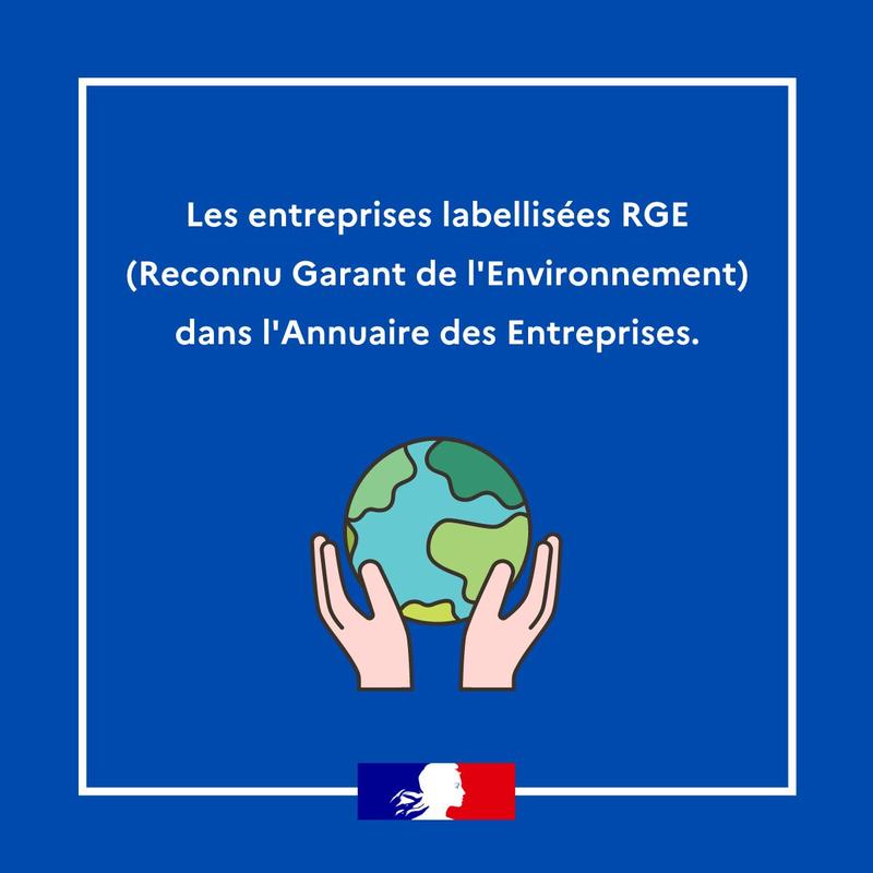 Moteur de recherche des professionnels RGE - Annuaire des Entreprises 