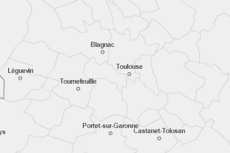 Fond de carte des codes postaux 2014