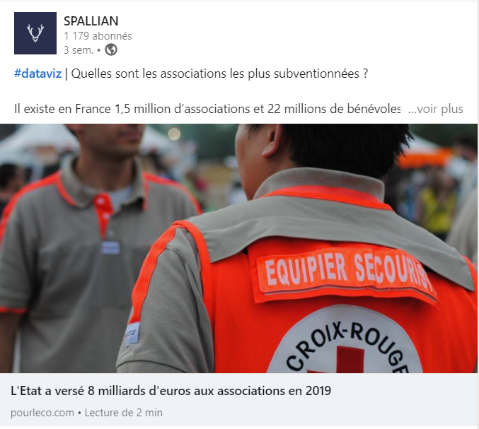 L'Etat a versé 8 milliards d'euros aux associations en 2019 [SPALLIAN]