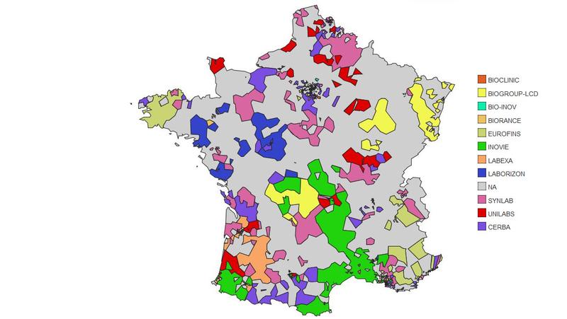 Atlas de la biologie médicale privée en France