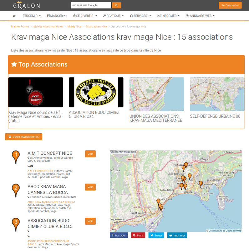 Associations de Krav Maga à Nice