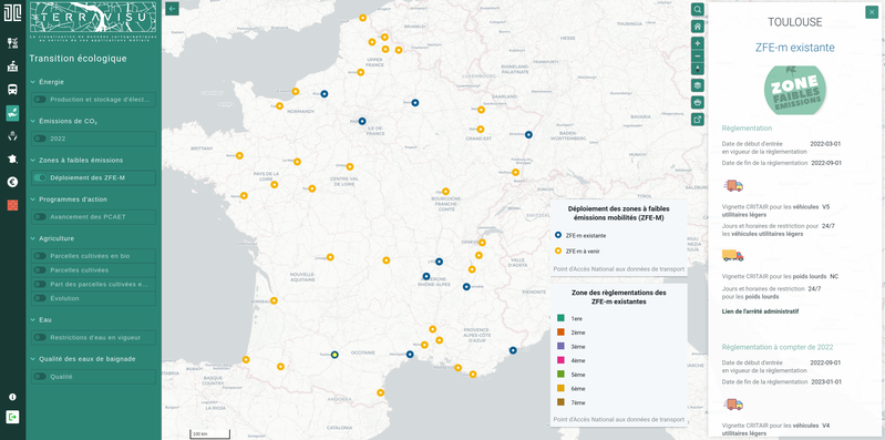 TerraVisu - Zones à faibles émissions