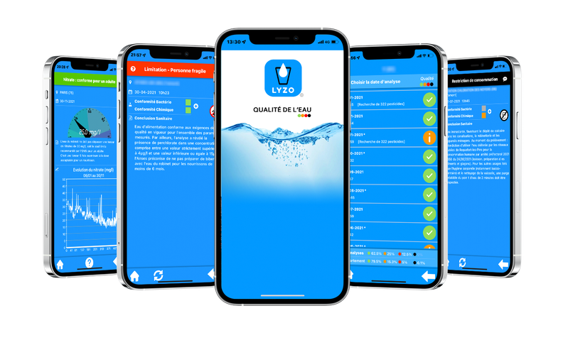 Application LYZO - qualité de l'eau