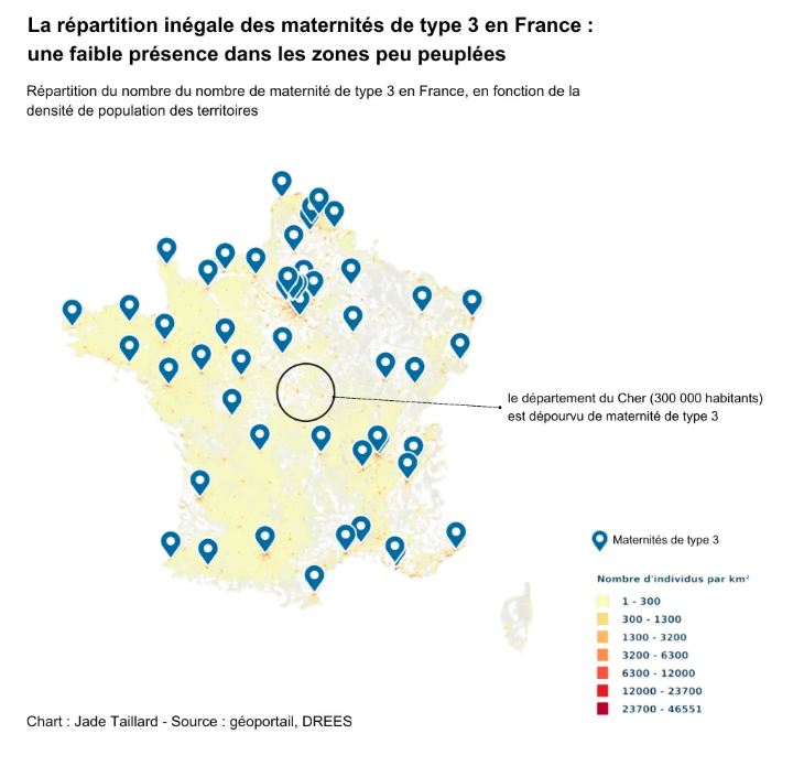 Maternités en France : quand le lieu de résidence détermine l’accès aux soins 