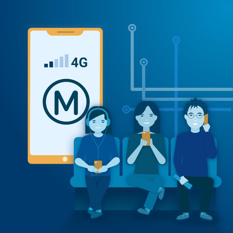 Couverture mobile des métros