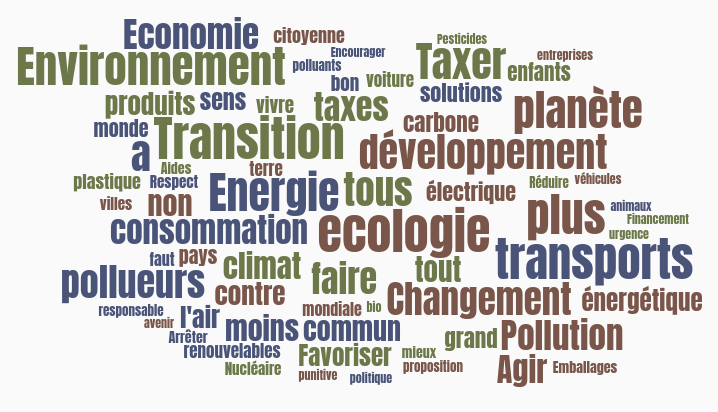 Moteur de recherche des contributions du grand débat