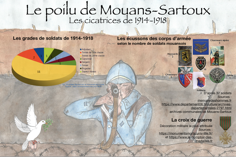 Le poilu de Mouans-Sartoux - Les cicatrices de 14-18