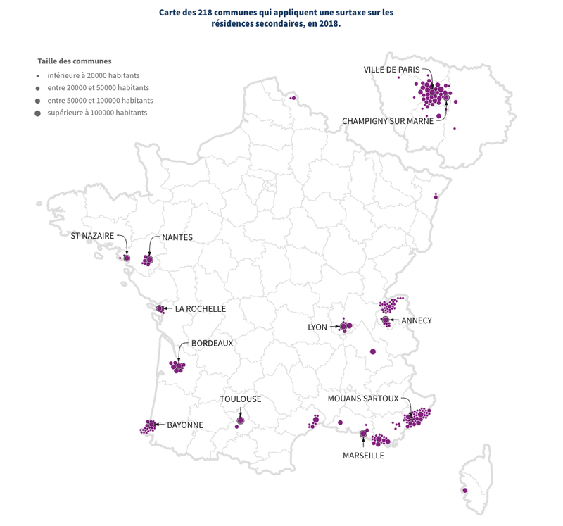Surtaxe des résidences secondaires : quel taux s'applique dans votre commune ?