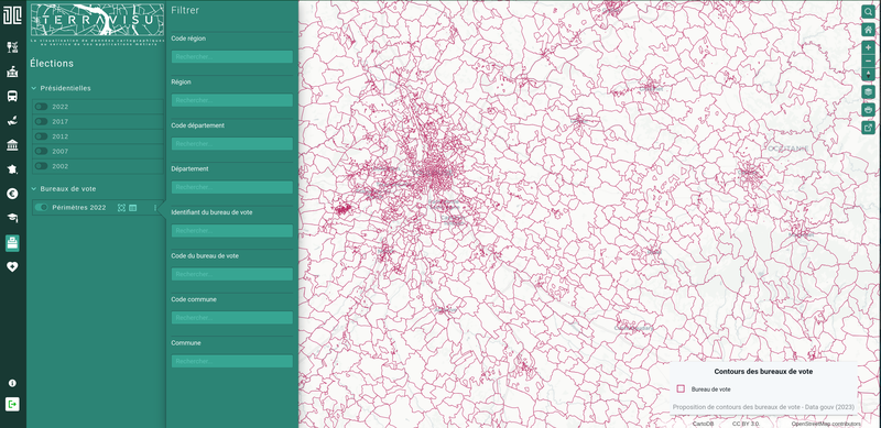 TerraVisu - Bureaux de vote