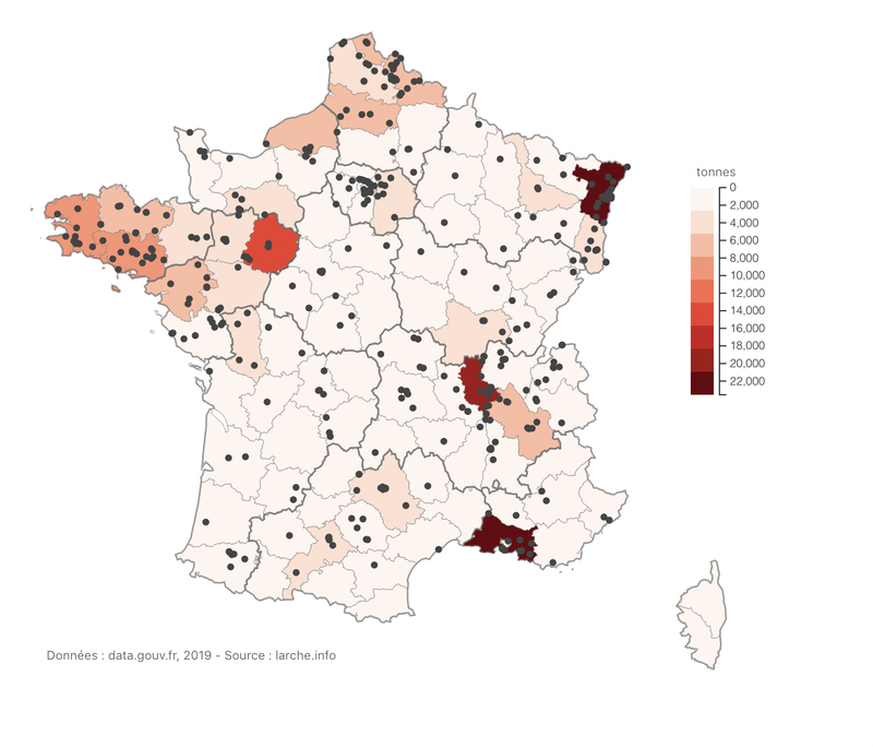 Emissions de pollution dans l'eau (indirect) (en tonnes) 