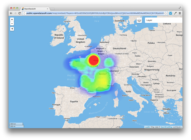 Recensement des parkings publics en France métropolitaine