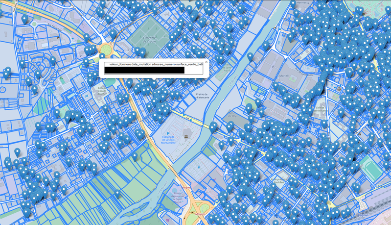 association du dvf et du cadastre
