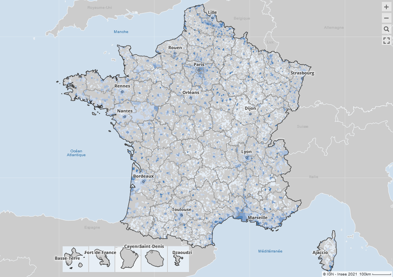 Cartographie des indicateurs sur les crimes et délits