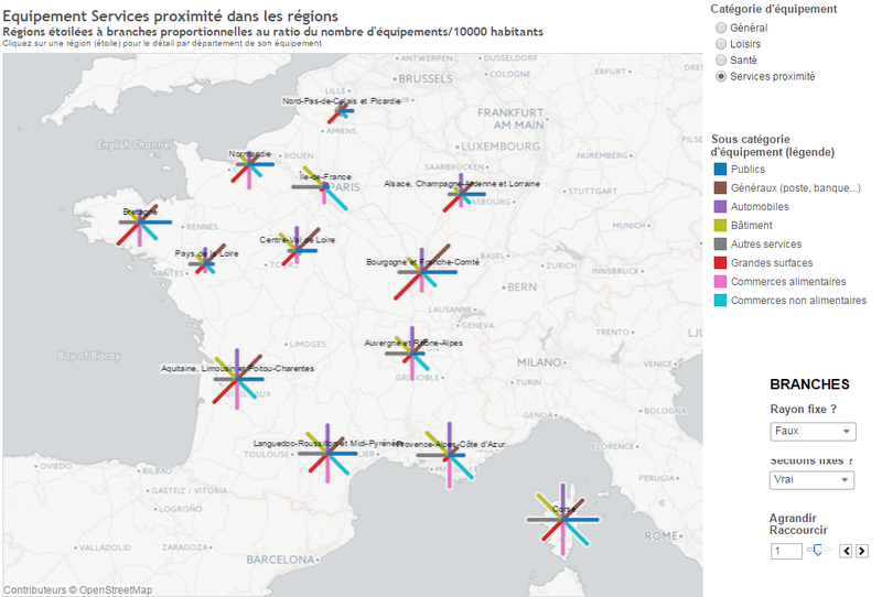 Les disparités de la couverture de la population par les équipements locaux