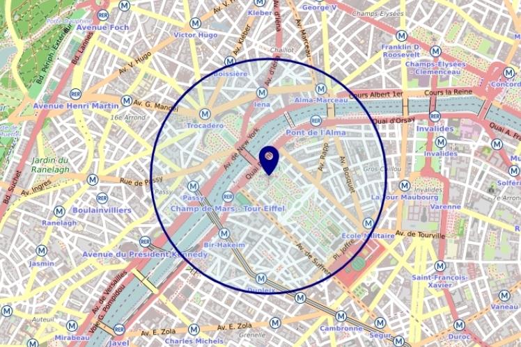 Confinement - Comment mesurer 1 km autour de chez soi, autour du domicile ? (application pour calculer un rayon 1 km autour du domicile)