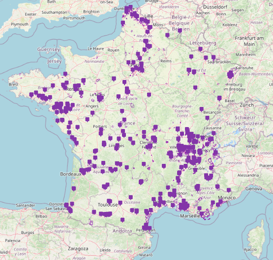 Mesures compensatoires prescrites des atteintes à la biodiversité - France entière - Flux WMS
