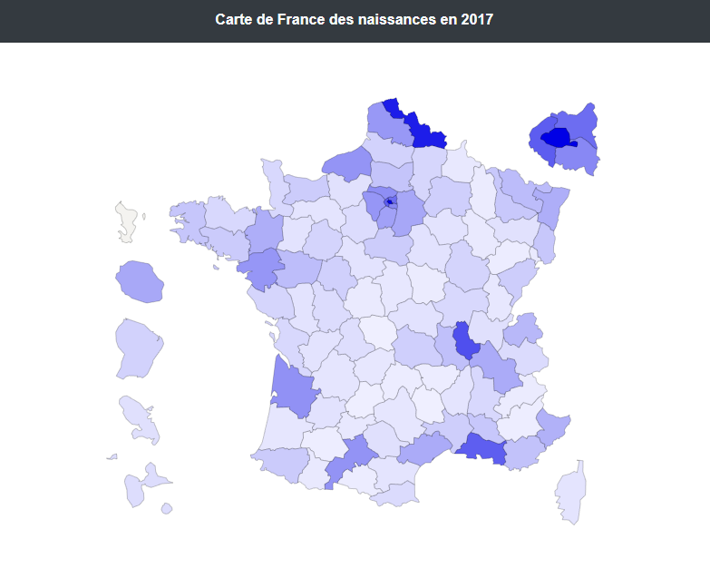 Représentations variées avec les données sur les prénoms