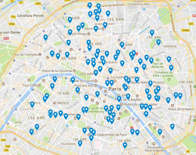 Les cafés à 1euro dans la capitale française