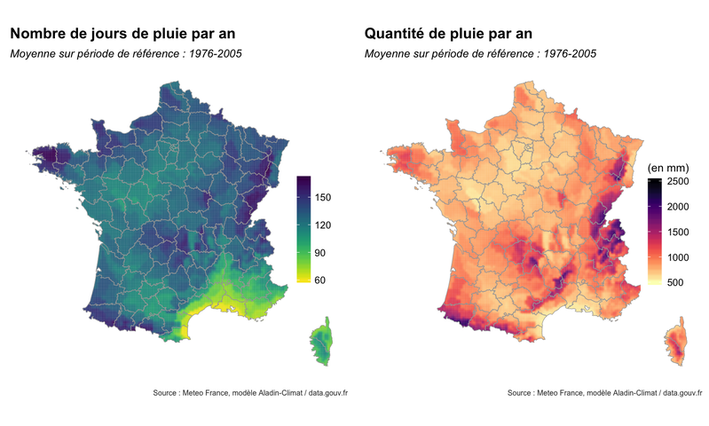 Pluie : en fréquence et en quantité