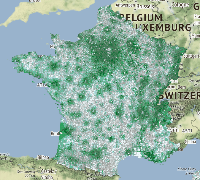 Les revenus des Français à la commune