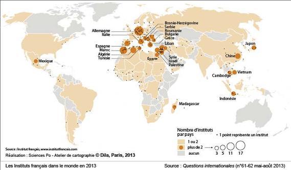 Les Instituts français dans le monde en 2013