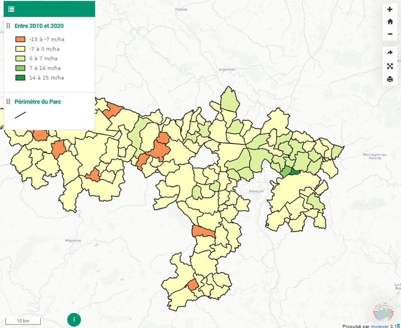 L'évolution du bocage sur le territoire du Parc et Géoparc Normandie-Maine