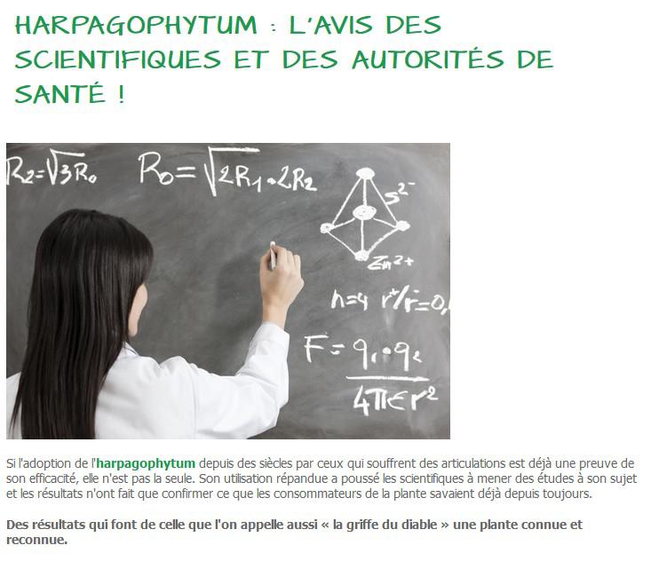 Harpagophytum : l'avis des scientifiques et des autorités de santé !