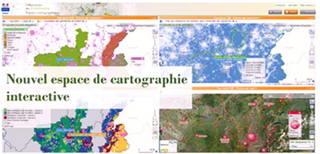 Observatoire des territoires - Carte départementale du nombre d'équipements sportifs pour 10 000 habitants