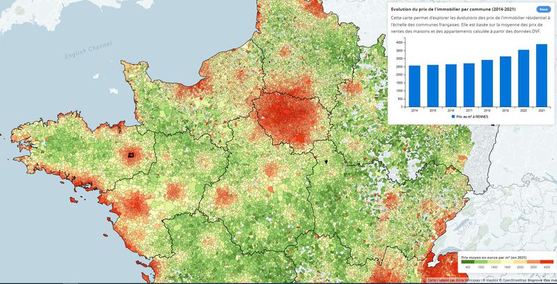 Tableau de bord des prix de l'immobilier en France