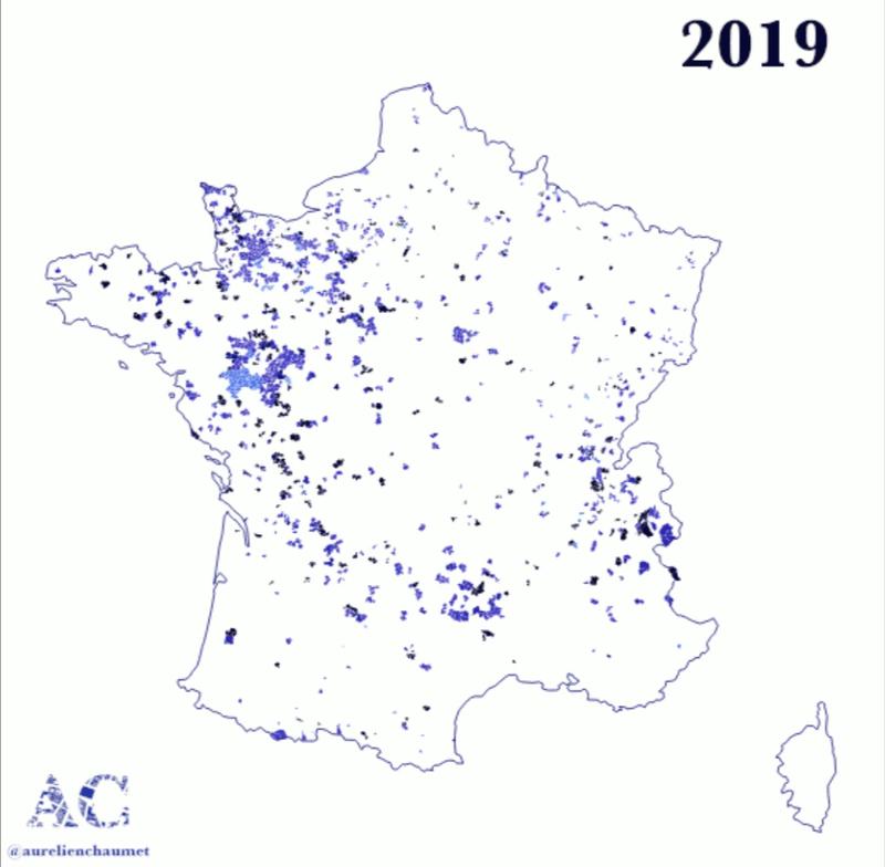 Communes disparues depuis 2015