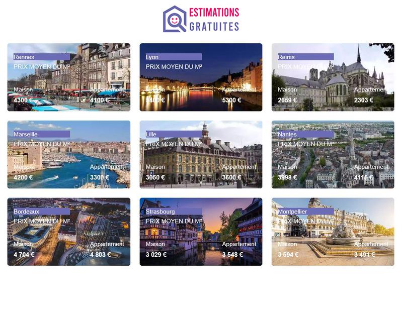 Estimation gratuite de biens immobilier en France