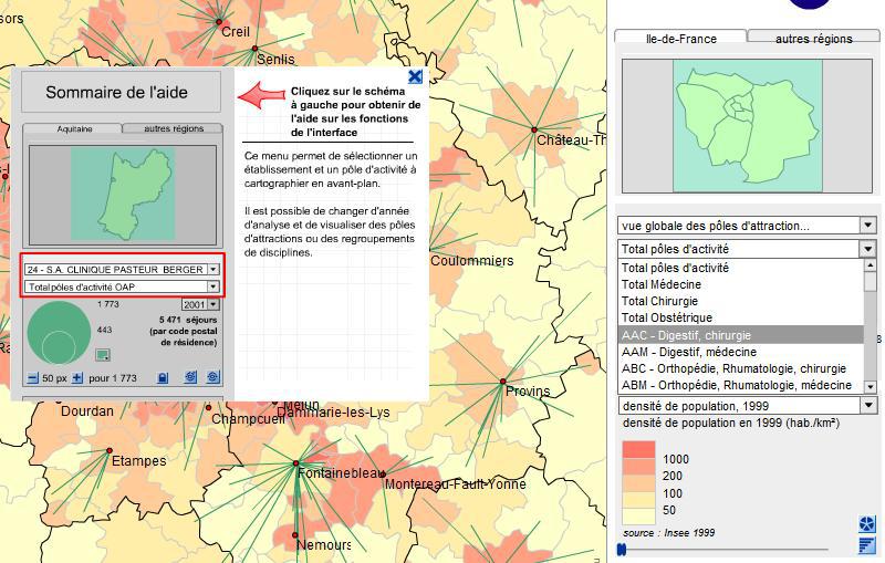 Cartographie de l'offre de soins