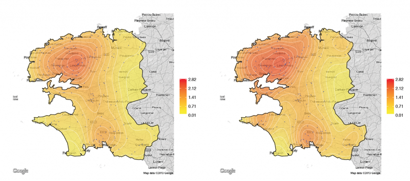 Kernel Density Estimation with Ripley’s Circumferential Correction