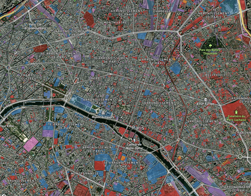 Dans les grandes villes, on observe la mosaïque que forment les différents types de biens publics. Fig Data AccueilActualité Réservé aux abonnés Que possèdent l'État et les collectivités dans votre commune ?