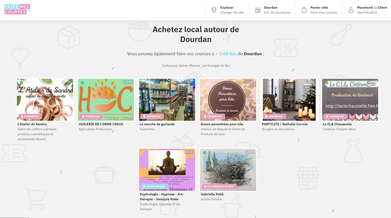 Trouver les commerçants locaux les plus proches