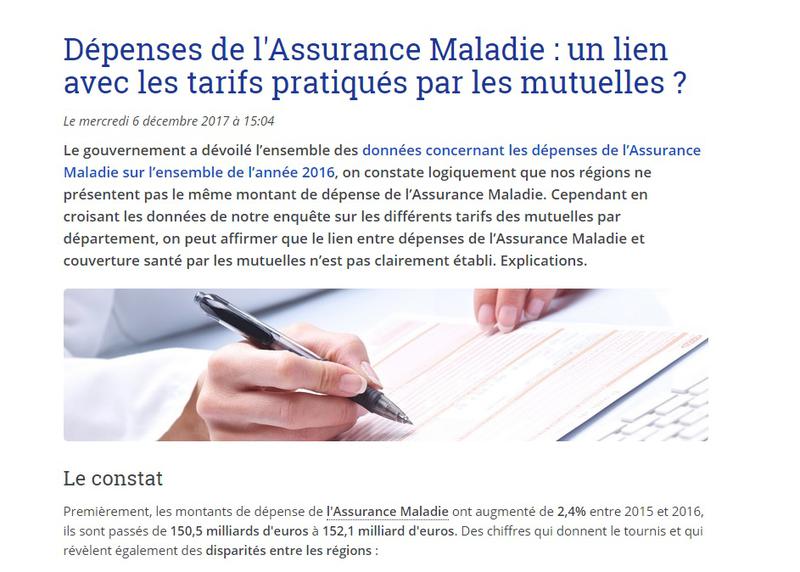 Dépenses de l'Assurance Maladie et tarifs des mutuelles
